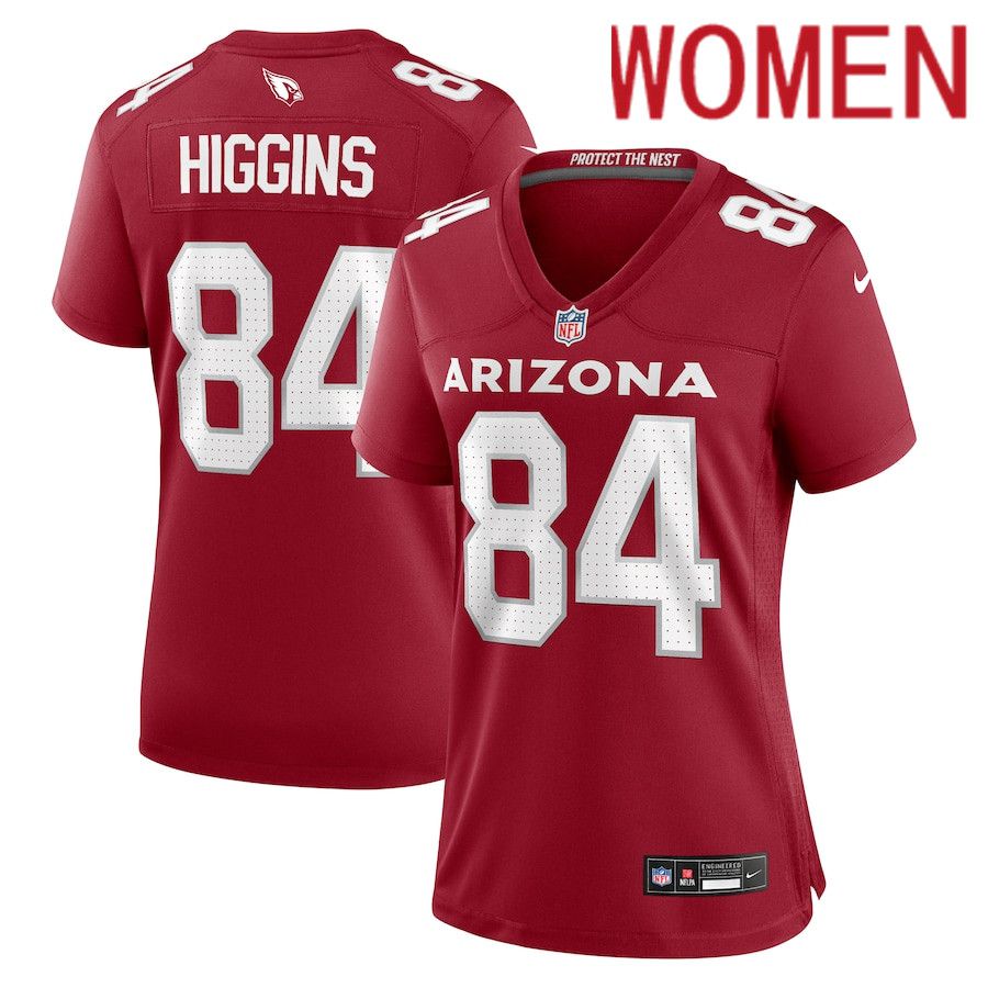 Women Arizona Cardinals #84 Elijah Higgins Nike Cardinal Team Game NFL Jersey->women nfl jersey->Women Jersey